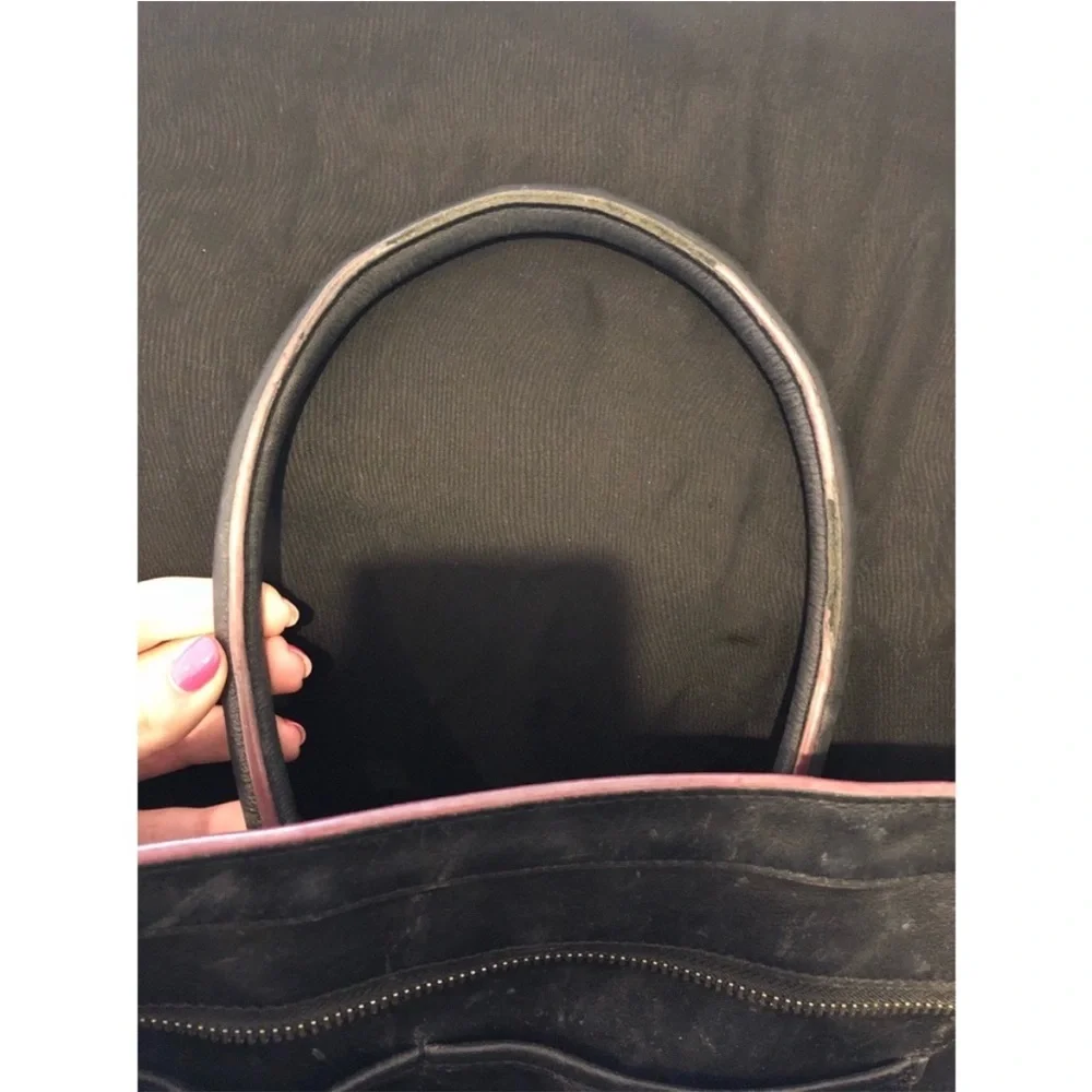 Celine Mini Luggage Tote Black/Red - Picture 4 of 5